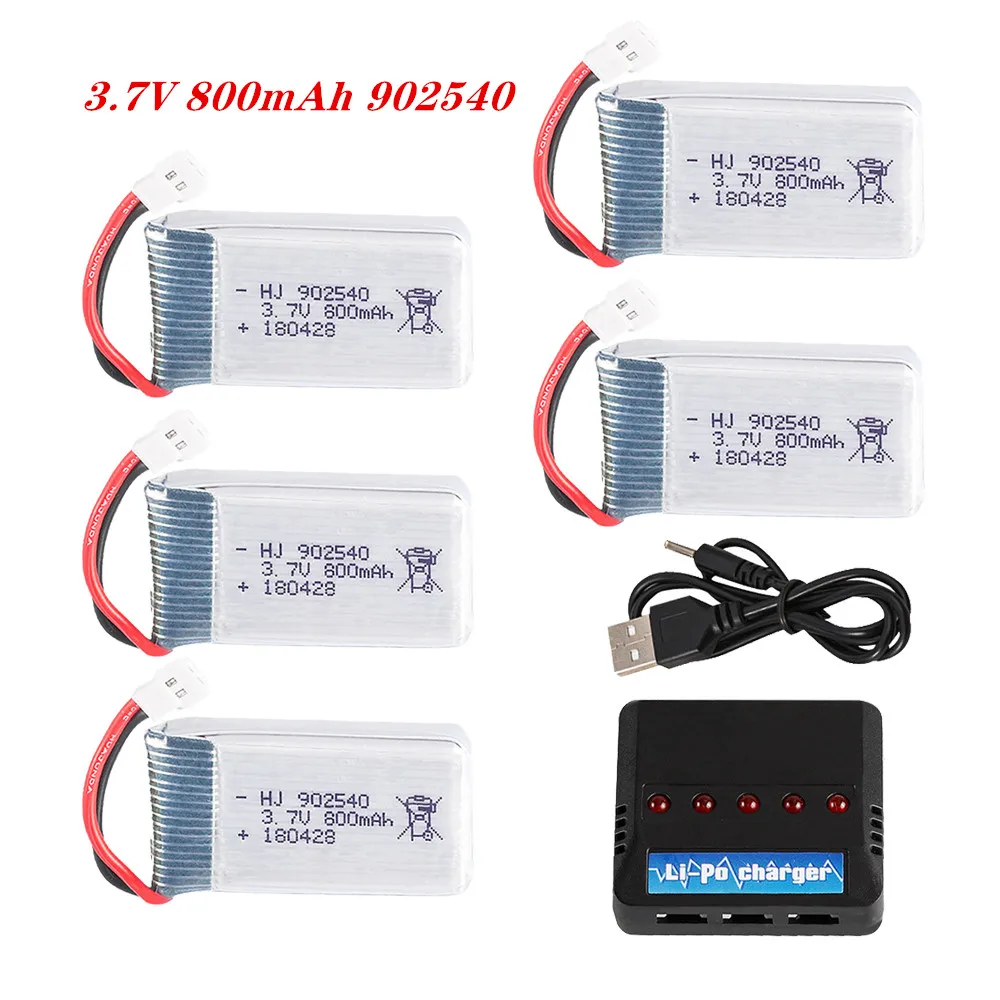 Высококачественный аккумулятор 3 7 в 800 мАч 902540 Lipo для Syma X5 X5C X5S X5SC X5HW X5HC X5SW M68 X300 X400