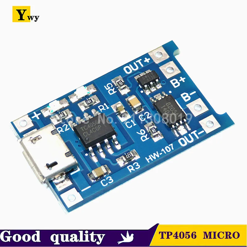 5шт микро USB 5В 1A 18650 TP4056 модуль зарядного устройства литиевой батареи зарядная плата с двухканальная