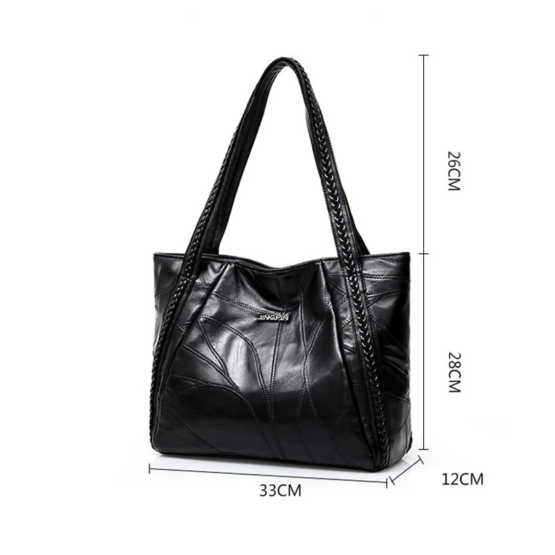 Женская сумка из натуральной кожи, сумка на плечо, повседневная сумка для покупок, женская модная сумка из овчины, сумка-мессенджер
