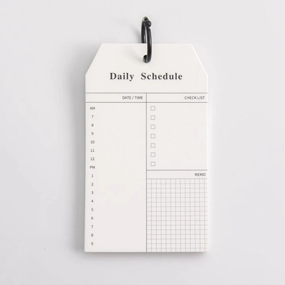50 Sheet/Pad, IMagicoo 7.5x5.1 Weekly Appointment Book/Planner Notepad with 480 PC Reminder Coding Label Sticker Grey 
