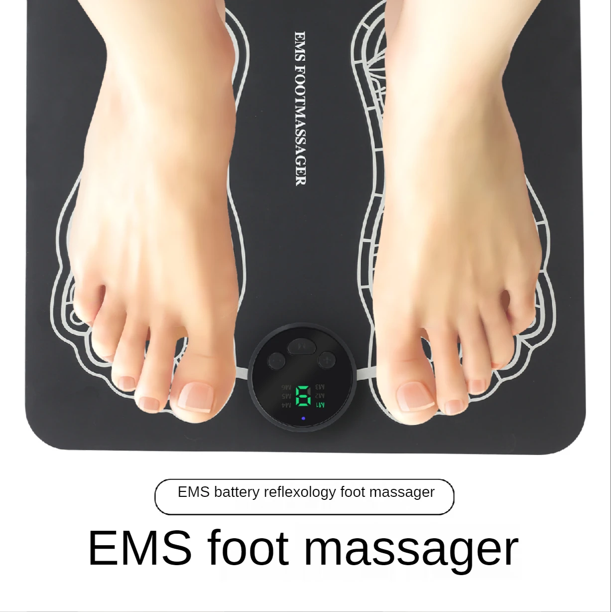 Digital Display Battery EMS Massage Foot Massager Foot Massager Massage Physiotherapy Device Massage Pad Foot Therapy Machine - Image 3