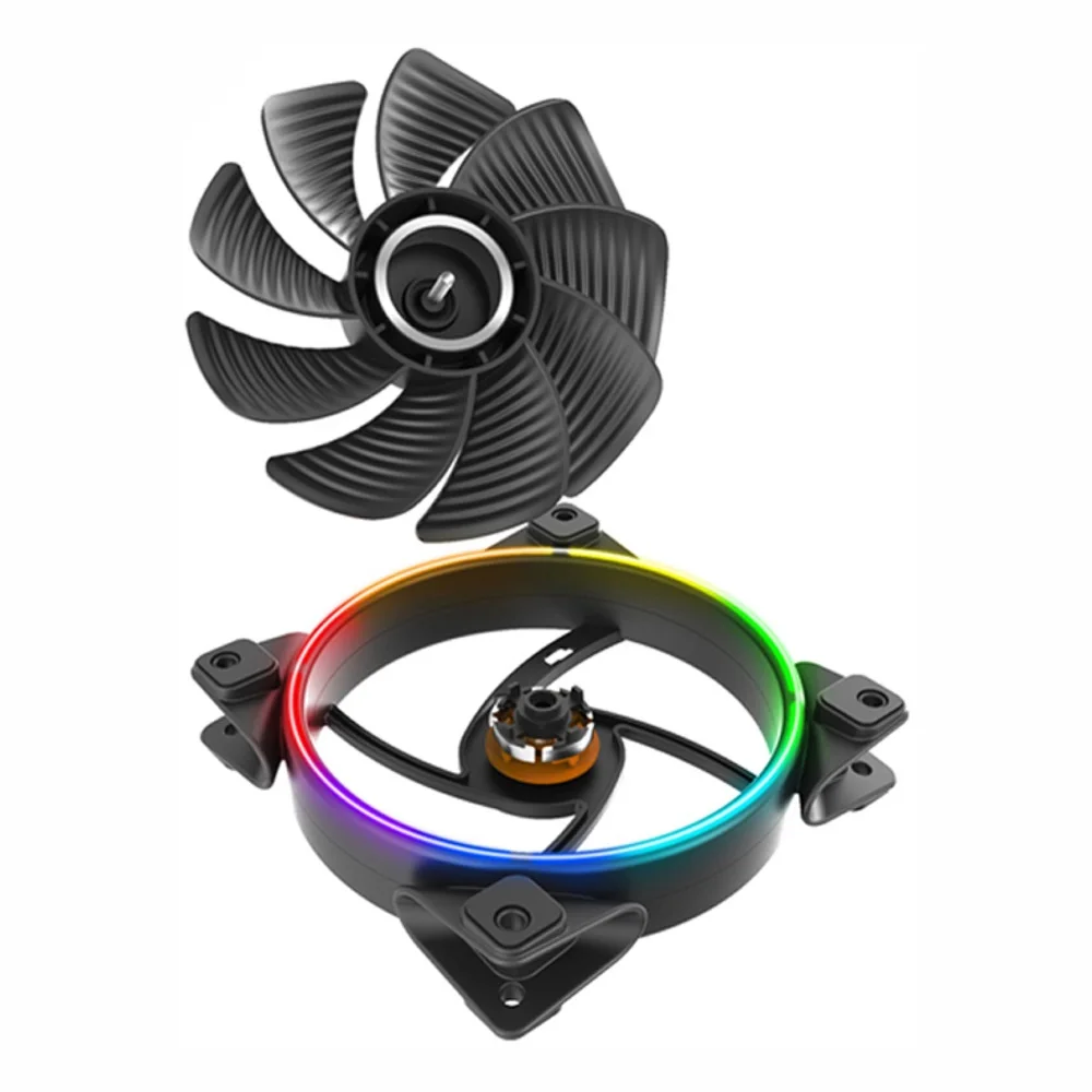 Кулер для ПК с RGB светодиодный 14 см 3 контакта и 4 140 мм|Кулеры/вентиляторы/системы