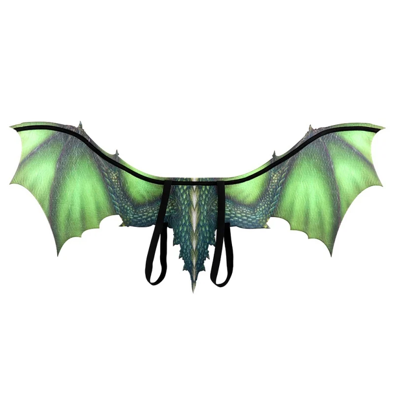 

Halloween New Year Decoration Carnival Party Animal Costume Dragon Cosplay Masquerade Face Mask and Wings