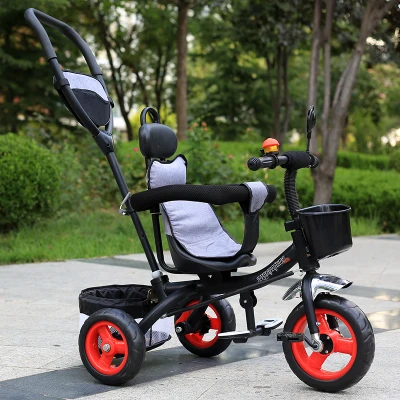 Children's Tricycle Kids Bike Children Bicycle Stroller Trolley Three 3 Wheel Baby Carriage Child Pram Buggy Pushchair 6M~5Y