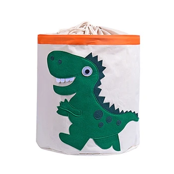 

Cute Cartoon Animal Toys Organizer Dinosaur Panda Dog Kids Clothes Laundry Basket Waterproof Folding Toy Storage Box with Cover