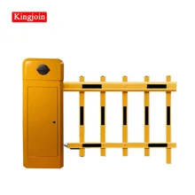 KINGJOIN дистанционный рычаг ворот двухслойный желтый заграждение Автомобиля Барьер Ворота Барьер/ударопрочный Интеллектуальный барьер ворота