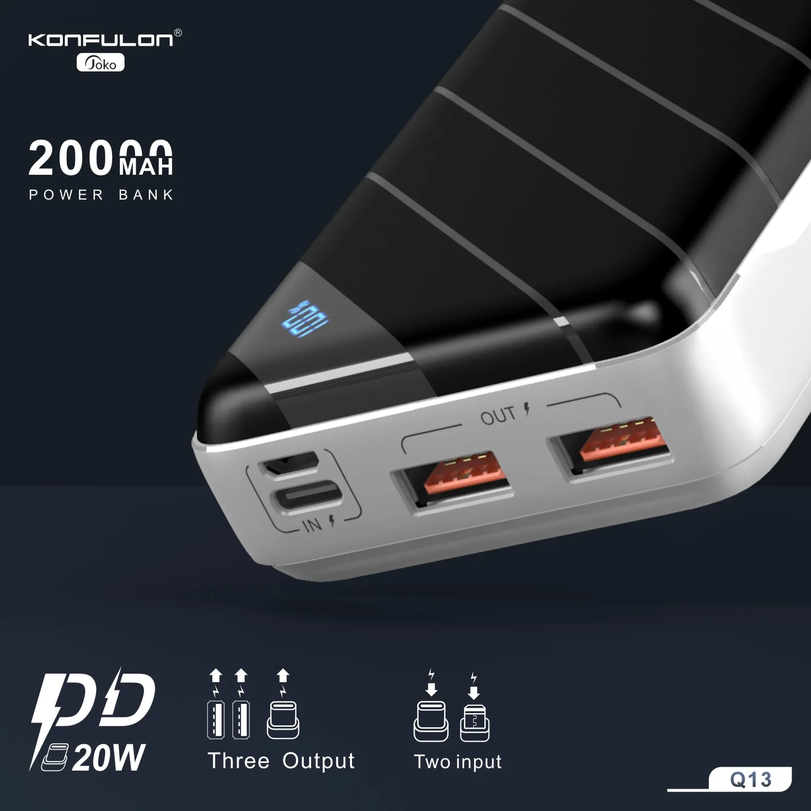 type c power bank Cargador De Bateria Portatil Para Celular 22.5W Power Bank 20000mAh Type C PD 18W Qucik Charge Poverbank External Battery Charge usb power bank