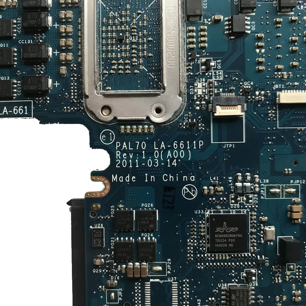 Для DELL E6320 Материнская плата ноутбука CN-01JRD1 01JRD1 1JRD1 PAL70 LA-6611P с SR04A i5-2520M Процессор QM67