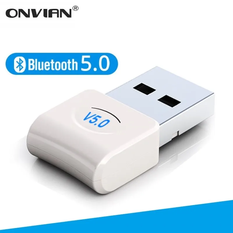 Onvian-adaptador inalámbrico Bluetooth 5,0, Dongle para PC, ordenador, portátil, música, Audio, receptor, transmisor