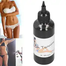 100ml 16% 2h Sunless Self Tanning Pigment Face Body Skin Airbrush Spray Tanning Liquid Beauty Tanning Ink Safe Non‑Irritating