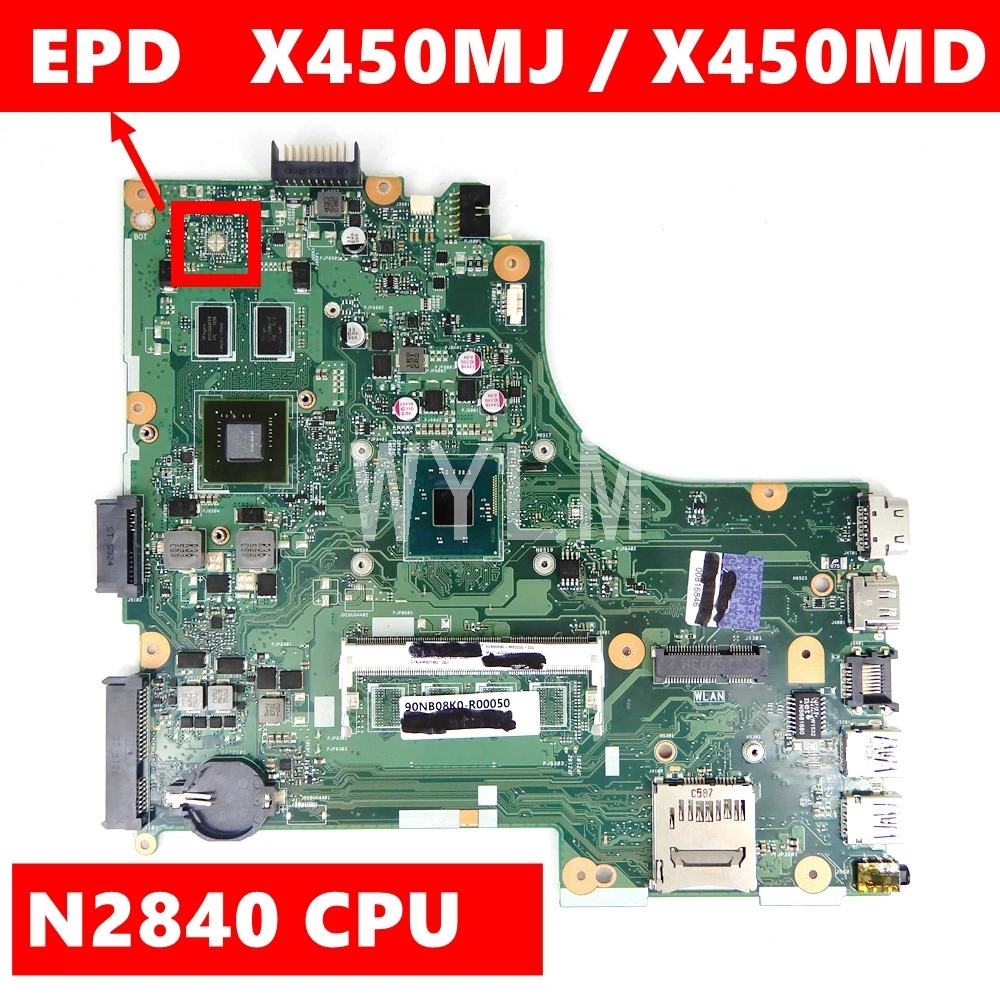 Материнская плата X450MJ N2840 CPU REV 2 0 для ASUS X450 X450M X450MD X452M | Компьютеры и офис