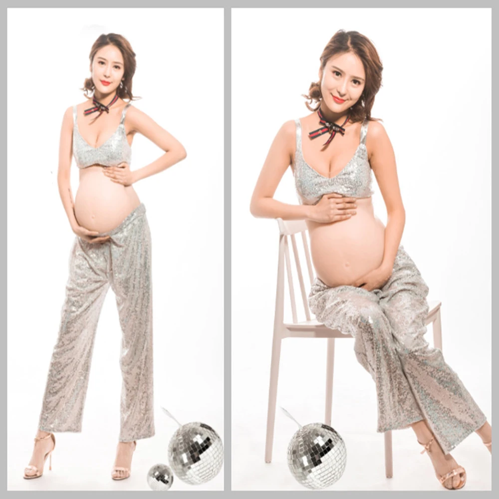 Кружевное платье для беременных женщин, студийный комплект одежды для беременных женщин, сексуальный мамин костюм для съемок