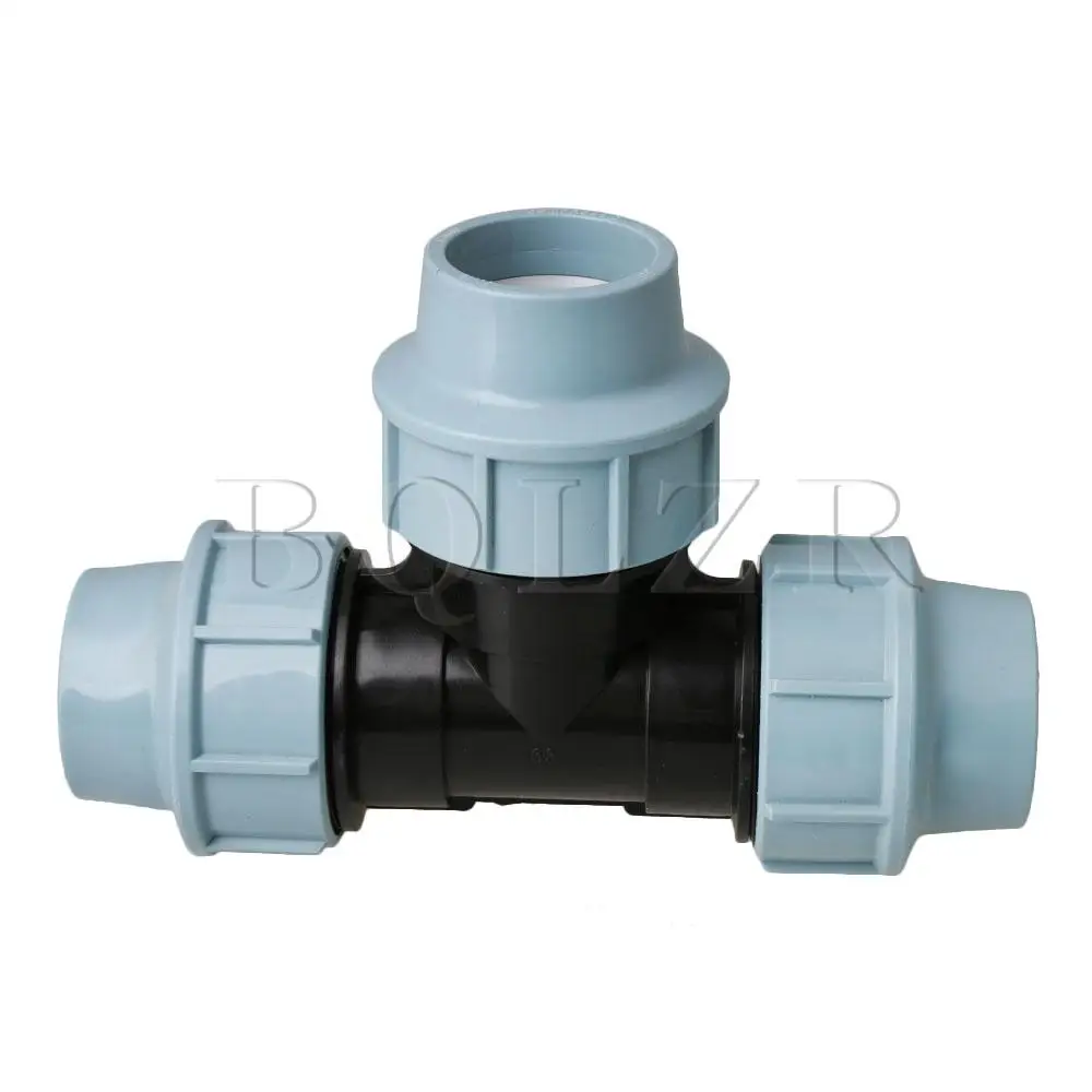 

BQLZR 31cm Length 90 Degrees 3 Way PE Pipe Connectors with Blue Lock Part