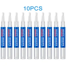 

10 Pieces of Tooth Whitening Pen Cleaning Brush Serum Remover Bleaching Tooth Whitening Agent Oral Hygiene Care Set Wholesale