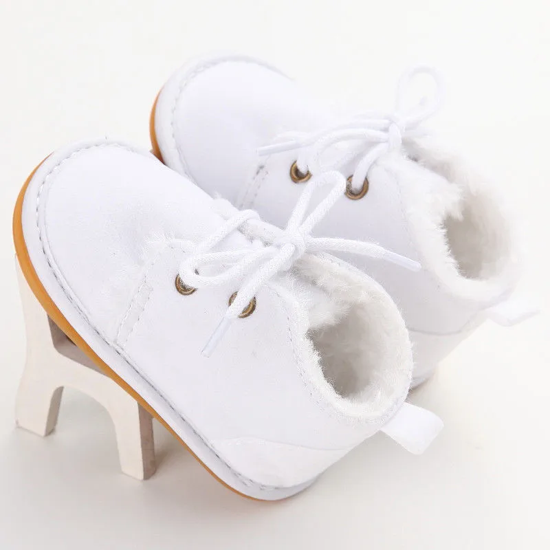 

2020 New 0-18M Newborn Baby Girls Boys Winter Fur Booties Infant Warm Snow Boots Strappy Shoes little Kids