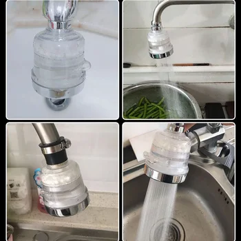 

360 Degree Rotating Faucet Moveable Kitchen Tap Head Water Saving Nozzle Sprayer Garden Water Irrigation Sprinkler Fittings