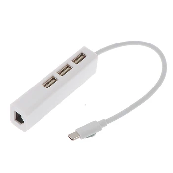 

USB-C ethernet adapter 3 usb c hub to ethernet rj45 lan adapter network card