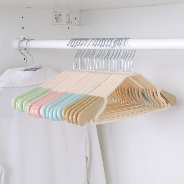 10pcs Color mixing 10 шт. пластиковая вешалка Нескользящая Подставка для одежды для взрослых сушилка с крючками вешалки для одежды сушилка для одежды вешалка для шарфов - Цвет: 10pcs Color mixing