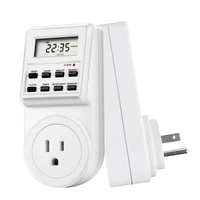 EUPlug Digital Weekly Programmable Electrical Wall Plug-in Power Socket Timer Switch Outlet Time Clock AC 220V 110V UK US FR BR 1