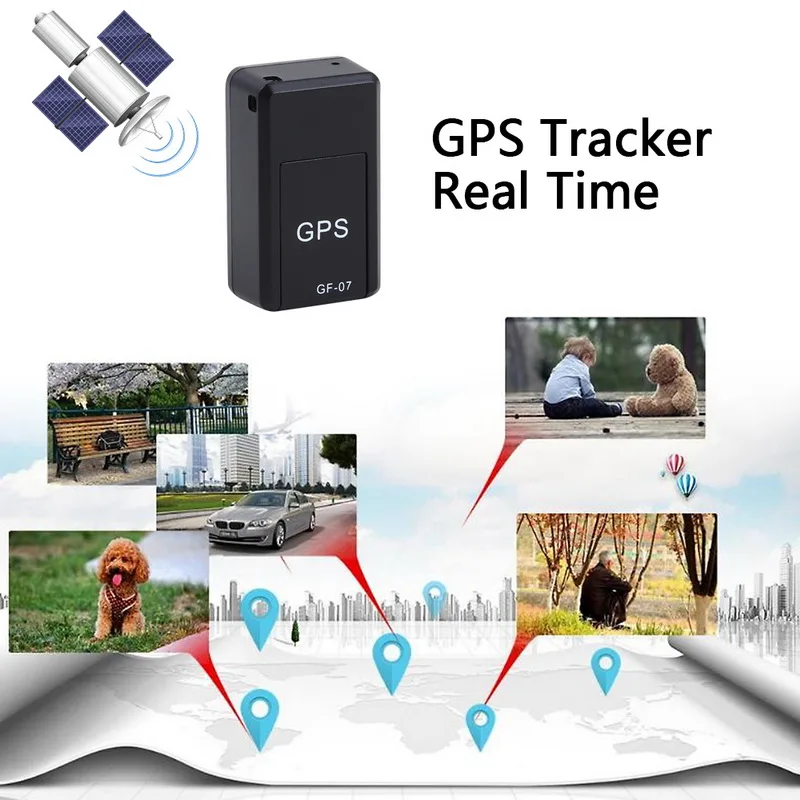 

GPS Tracker Magnetic Mini GPS Locator Real Time Tracking Global Device Voice Record Tracking