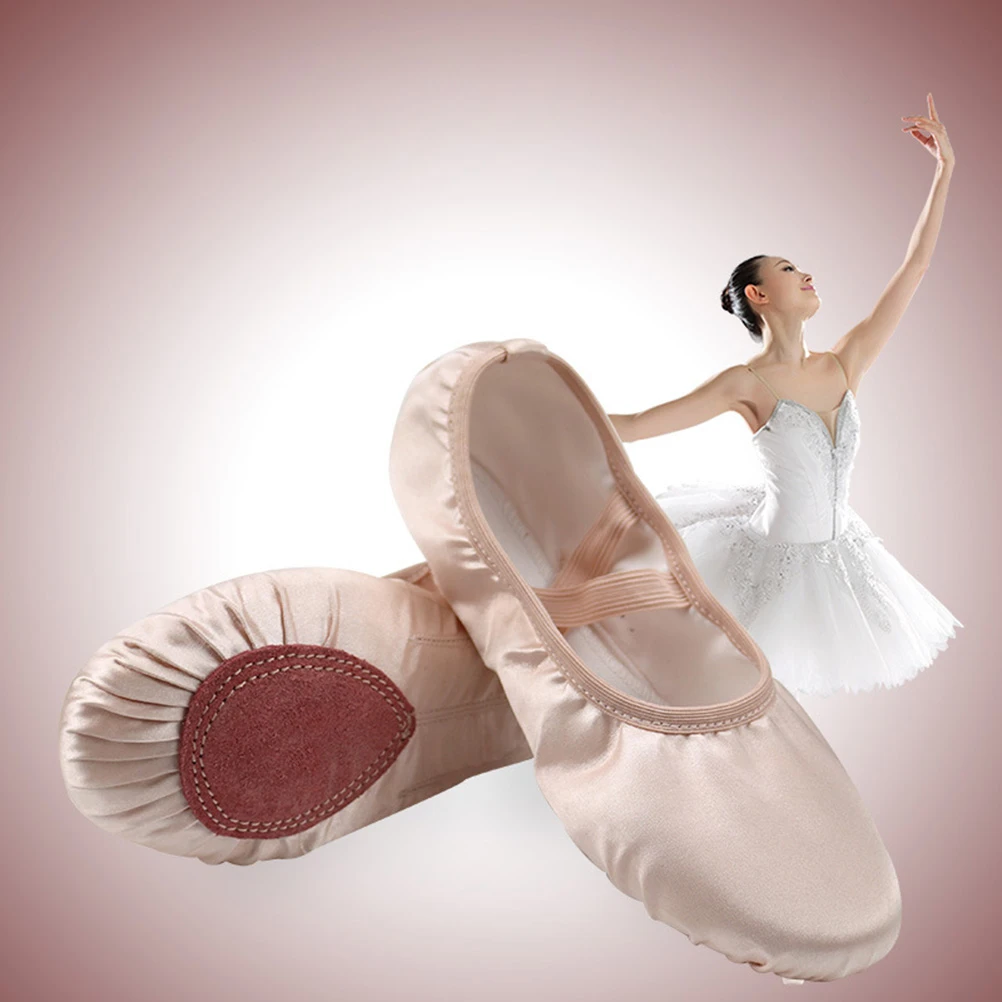 pink satin ballet shoes