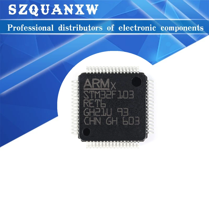 

1 шт. STM32F103RET6 QFP64 QFP ARM новый и оригинальный IC