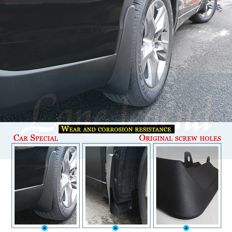 Minzhi For Audi A4 B8 2008-2013 4pcs Front Rear Splash Guards Mud Flaps Exterior Car Styling Parts