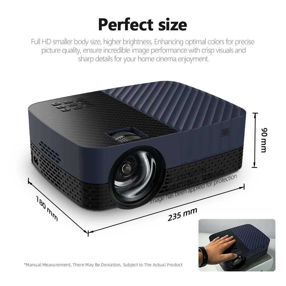 2022 AUN mini proyector LED para cine en casa modelo Z5S Full HD 1080P Android 9 Smart TV proyectores de cine en casa dispositivo de proyección portátil 4k - Imagen 5