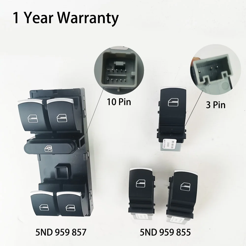 um conjunto interruptor da janela de energia para vw tiguan golf magotan polo cc sagitar