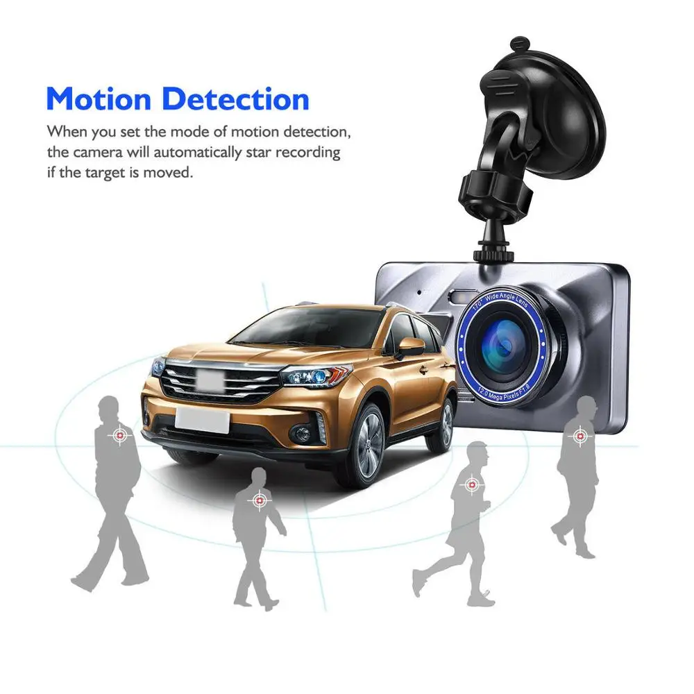 Full HD 1080P 4 &quotIPS Автомобильный видеорегистратор автомобильная камера на приборную