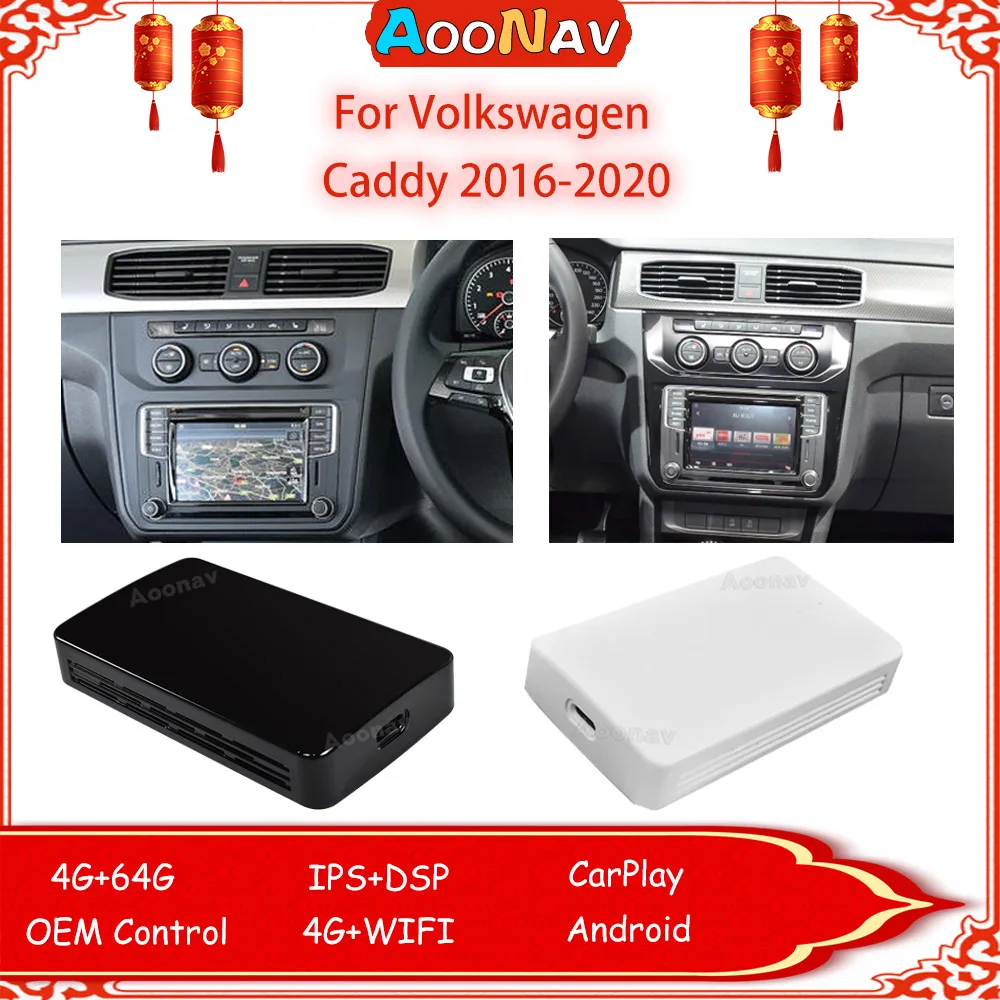 Ik was mijn kleren koepel scheren Smart Box Voor Volkswagen Caddy 2016-2020 Draadloze Carplay 64G Gps  Navigatie Wifi Ai Adapter Box Android10 RK3328 plug En Play _ - AliExpress  Mobile