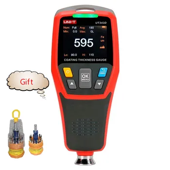

UNI-T UT343D Coating Thickness Gauge High-precision FE/NFE Metal Car Paint Thickness Tester Meter and Paint Film Meter
