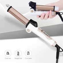 Складные бигуди для волос Кукуруза гофрированный Вэйвер щипцы выпрямитель для волос керамический гофрированный плойка кудри стайлер для завивки волос путешествия 35