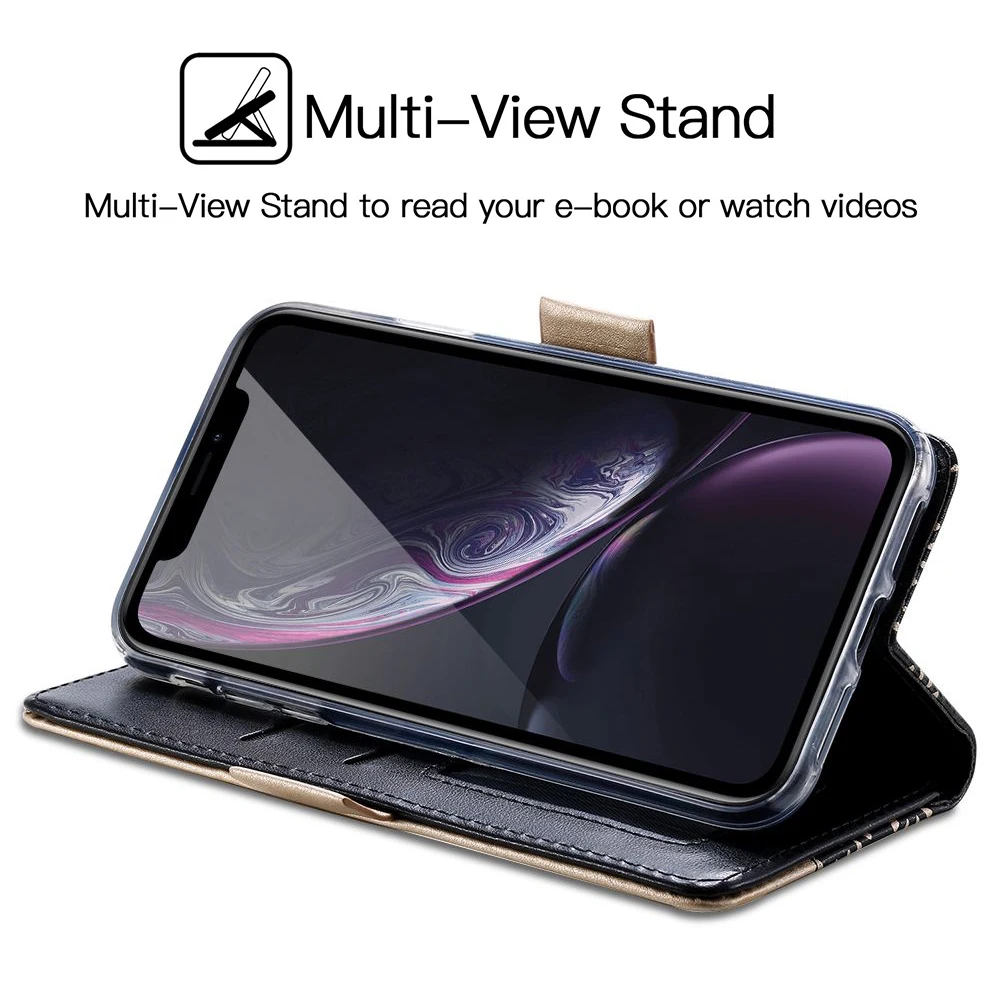 LLZ.COQUE Магнитный кожаный бумажник флип чехол для телефона для IPhone X XS MAX XR 11 Pro Max 6 6S 7 8 Plus SE 5S 5 на молнии с цветочным рисунком