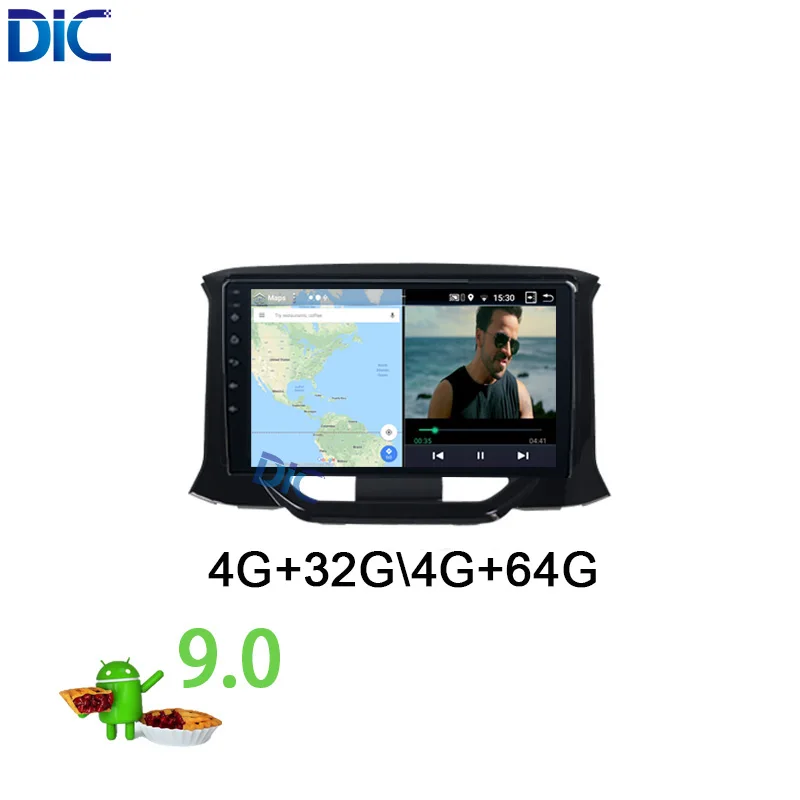 Android 9.0 touch screen 1 din HD 4K MP3 carplay bluetooth PX6 multimedia auto radio car navigation GPS player for Lada X ray