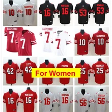 Женские трикотажные изделия в стиле Сан-Франсиско, Jimmy Garoppolo, Joe Монтана, Reuben Foster DeForest Buckner, Jerry Rice, Colin, Kaepernick