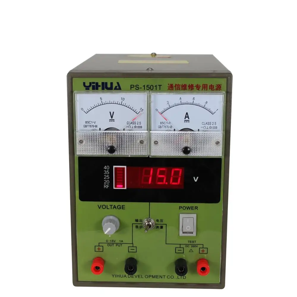 

Mobile Phone Repair Power Supply 1501T Repairs Dedicated Adjustable DC Power Supply 15V 1A Automatic Protection