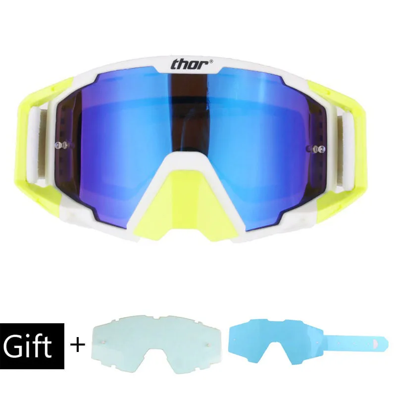 C Gafas очки для мотокросса MX внедорожные грязевые мотоциклетные шлемы очки лыжные спортивные очки маска мото очки наборы - Цвет: C