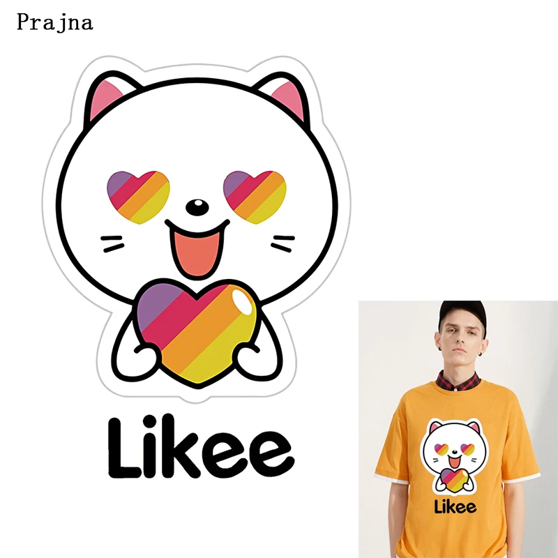 Prajna Vinyl Heat Transfer Stickers Likee App Thermal Rainbow Wings Iron On Transfers For Clothing Heart Patches | Дом и сад