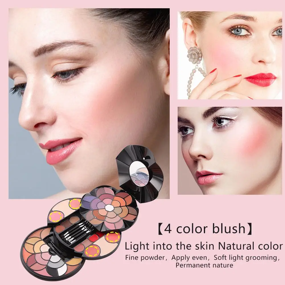 

Petal Makeup Palette Makeup Set 43-color Eyeshadow 4-color Eyebrow Powder 4-color Blush 4-color Lipstick 2-color Powder