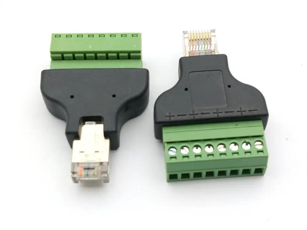 Коннектор RJ45 8P8C штекер 8 Pin AV винтовой адаптер для кабеля Cat5 Cat5e | Обустройство дома