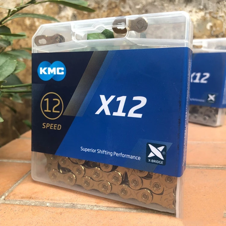 KMC X11.93 X11EL X10SL X10.93 инструмент для демонтажа цепи велосипеда(116L 11 10 9 8 цепь для скоростного велосипеда с волшебной кнопки для горных велосипедов, Запчасти - Цвет: X12 Gold