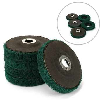 

5* Nylon Fiber Flap Wheel Disc Abrasive Polishing Buffing Scouring Pad 120 Grit