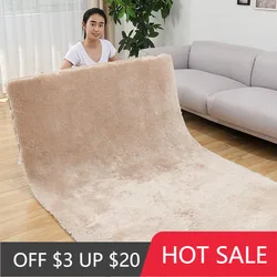 Tapis Extra Large en fausse fourrure de lapin 120x160cm, doux, pour salon et chambre à coucher, Protection contre le froid, 13 couleurs 