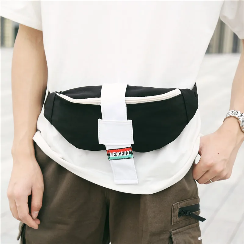 

2019 New Style Canvas Bag Women's Shoulder Chest Pack INS Super Fire-Style Korean-style Versatile Crossbody Bag Chest Pack