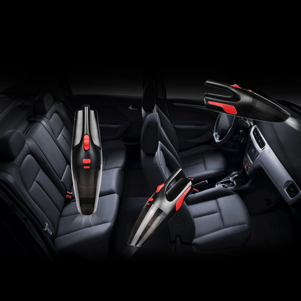 120W 4000Kpa Car Vacuum Cleaner High Suction Wet & Dry For Car  Home Pet Hair Office Handheld Cordless Mini Car Vacuum Cleaner