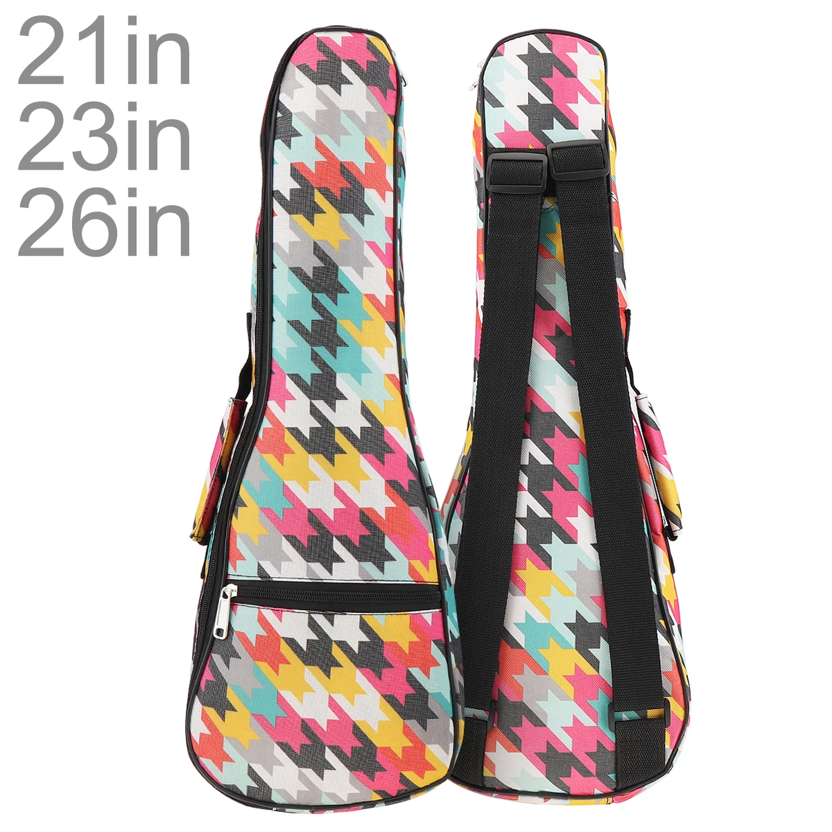 US $8.83 212326 Inch Portable Ukulele Bag 3 Types Durable 10mm Sponge Soft Case Gig Ukulele Mini Guitar Waterproof Backpack