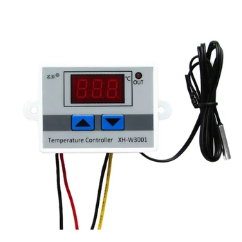 

W3230 LED Digital Thermostat Temperature Control DC 12V AC 110V 220V 20A Mini LED Display Thermostat Waterproof Probe