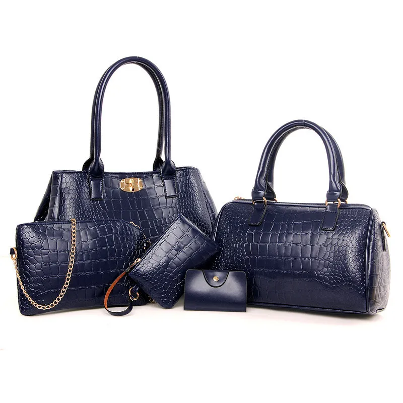 

Mother Bags 2019 New Style Europe And America Classic Hand Shoulder Large-Volume Five-Piece Different Size Bags