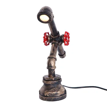 

LED 3W robot table lamp tube table lamp modern table light USA style lighting rusty color decoration lighting